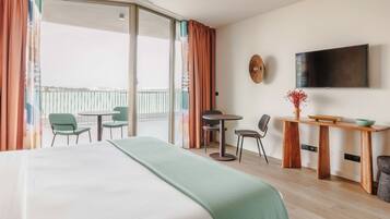 Studio, Balcony, Bay View | In-room safe, desk, laptop workspace, blackout drapes