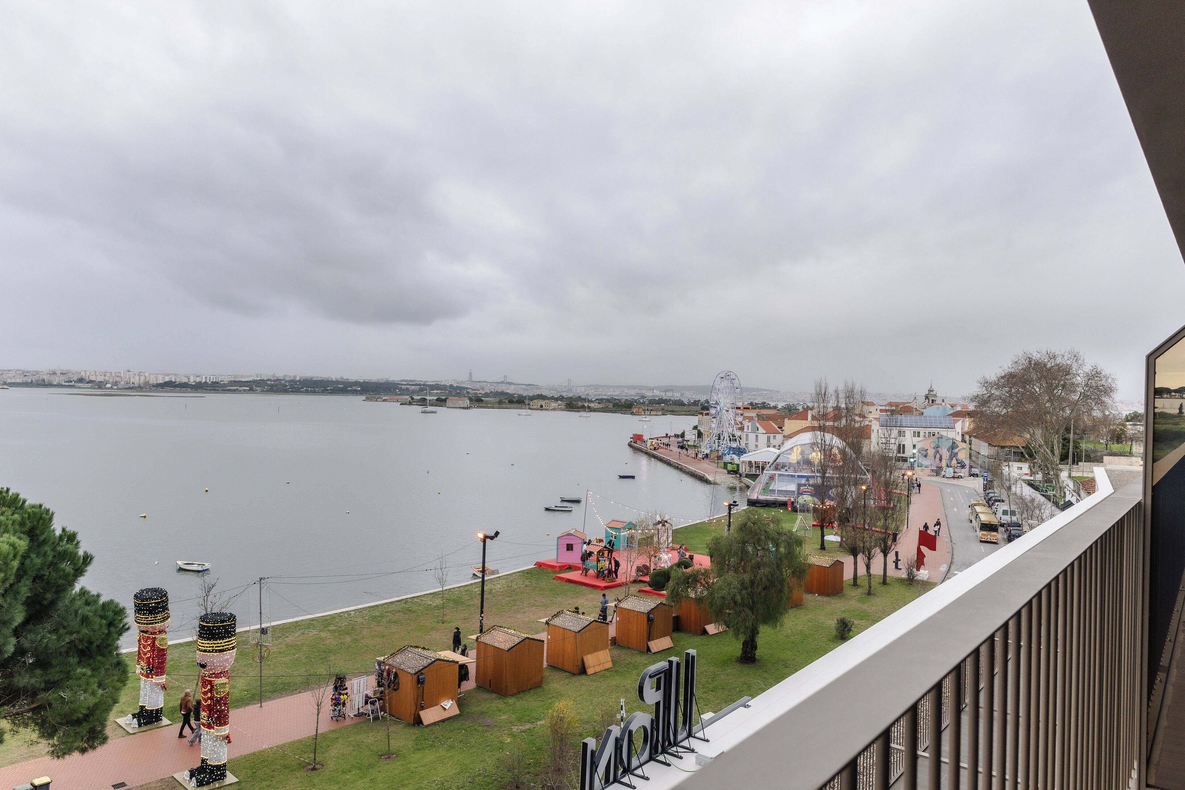 Byutsikt fra overnattingsstedet