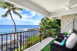 Condo, Multiple Beds, Lanai, Ocean View (Hale Pohaku 3) | Property grounds - Oceanfront Elegance 2BR w/ Panoramic Views, Pool, Lanai + Concierge - Vrkcv (Kailua-Kona)
