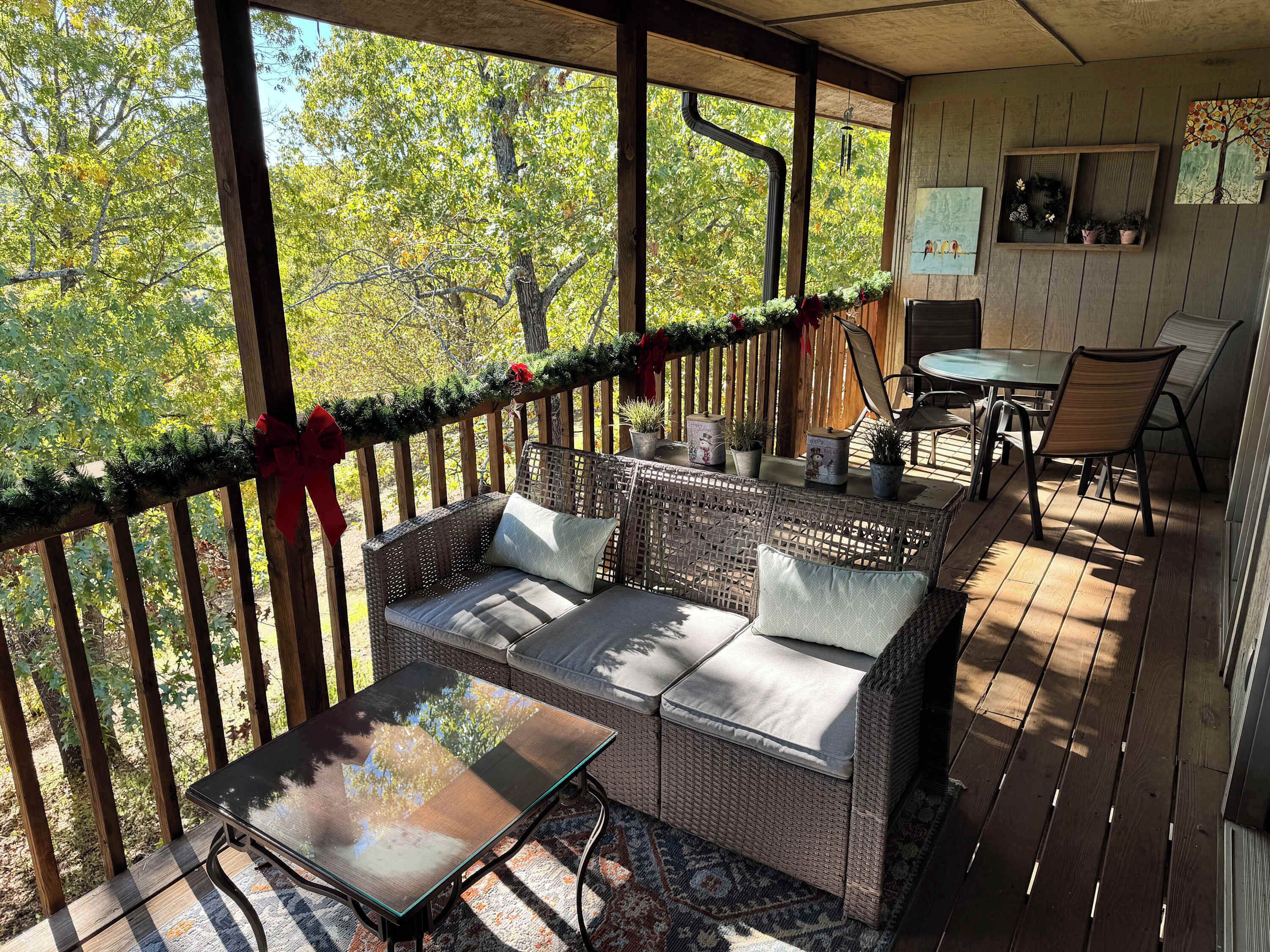 屋外ダイニングエリア