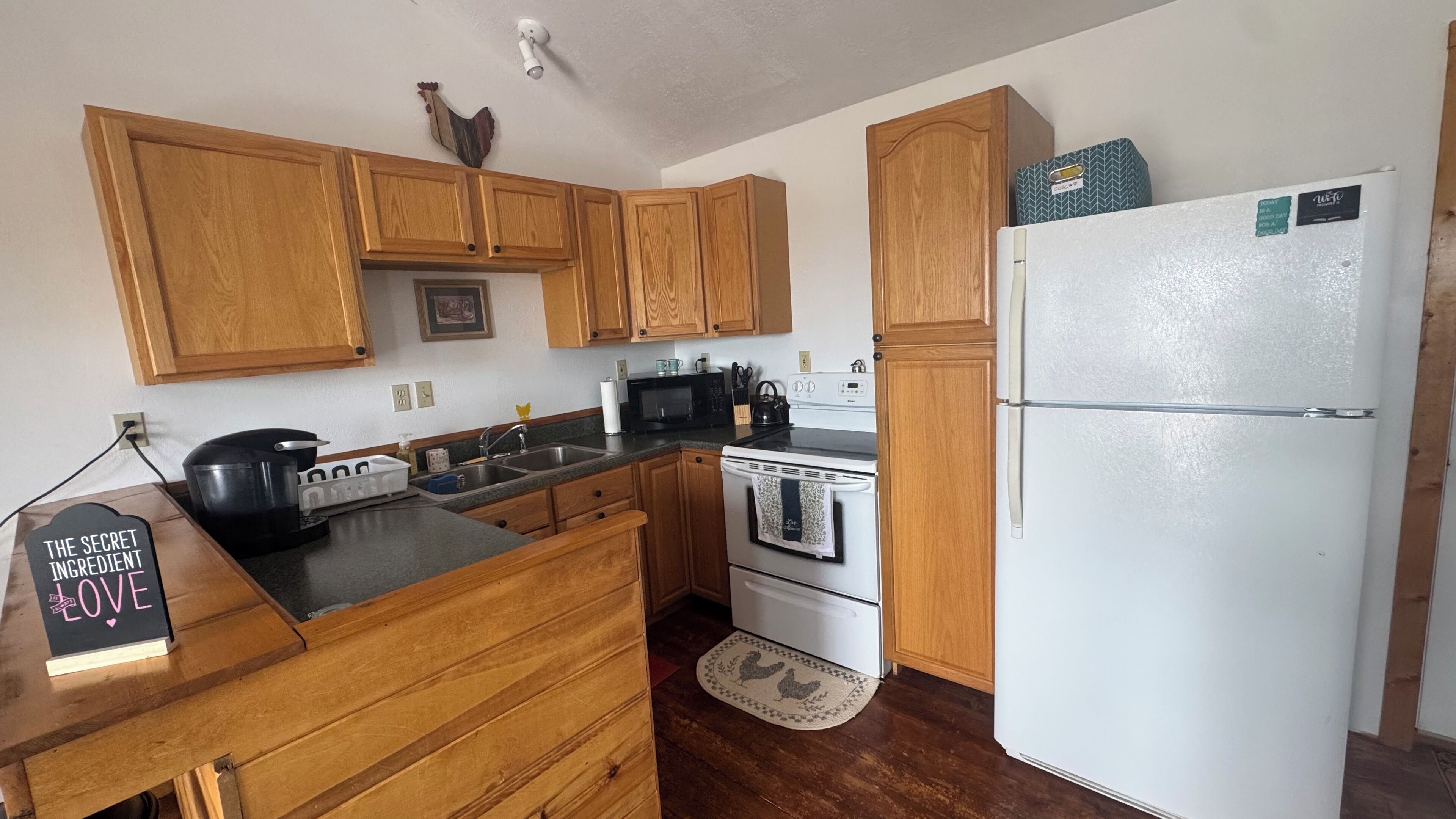 Microwave, oven, stovetop