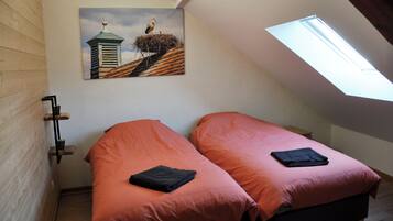 4 bedrooms, iron/ironing board, travel cot, WiFi