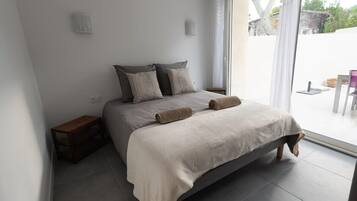 2 bedrooms, iron/ironing board, travel crib, WiFi