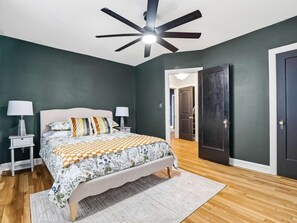 4 bedrooms, iron/ironing board, travel crib, WiFi