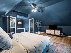 4 habitaciones, tabla de planchar con plancha, cuna de viaje y wifi 