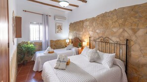 2 bedrooms, iron/ironing board, travel cot, WiFi