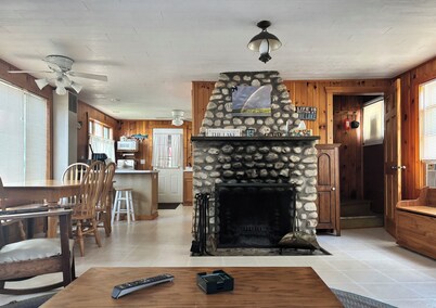 Charming 2-bedroom cottage on Long Lake Dundee. WI Property right on the water