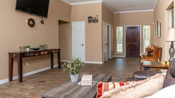 Televisión, chimenea