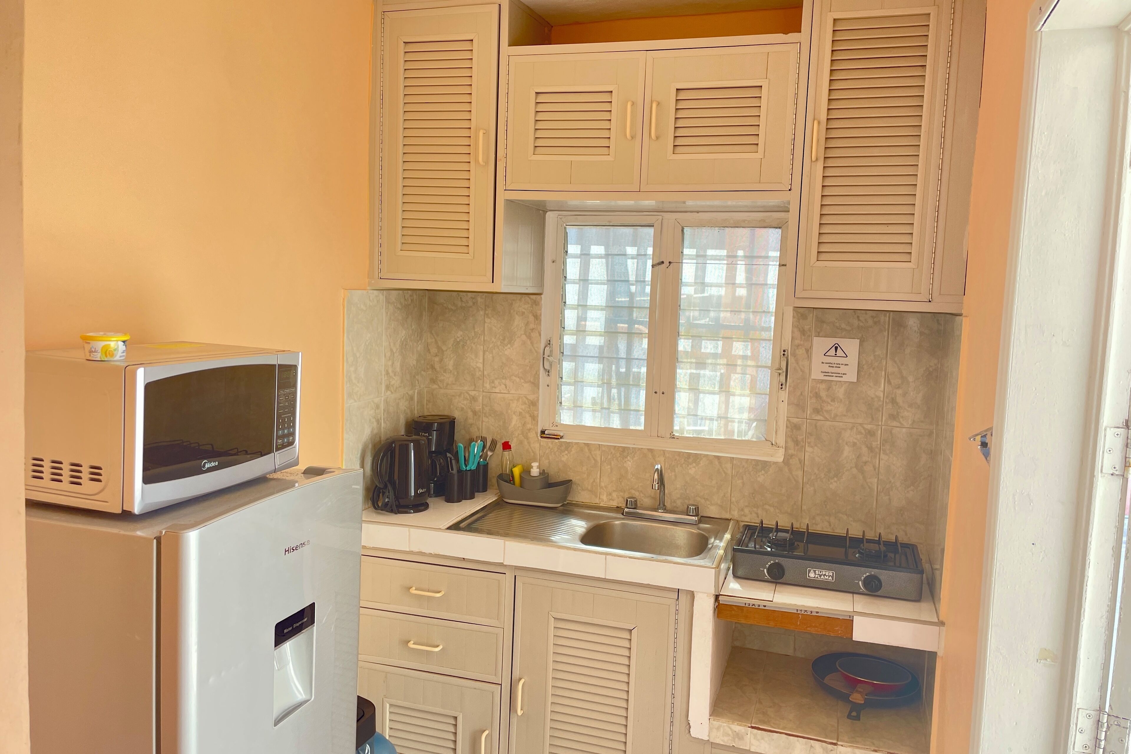 Comfort Studio, Balcony, City View | Private kitchen