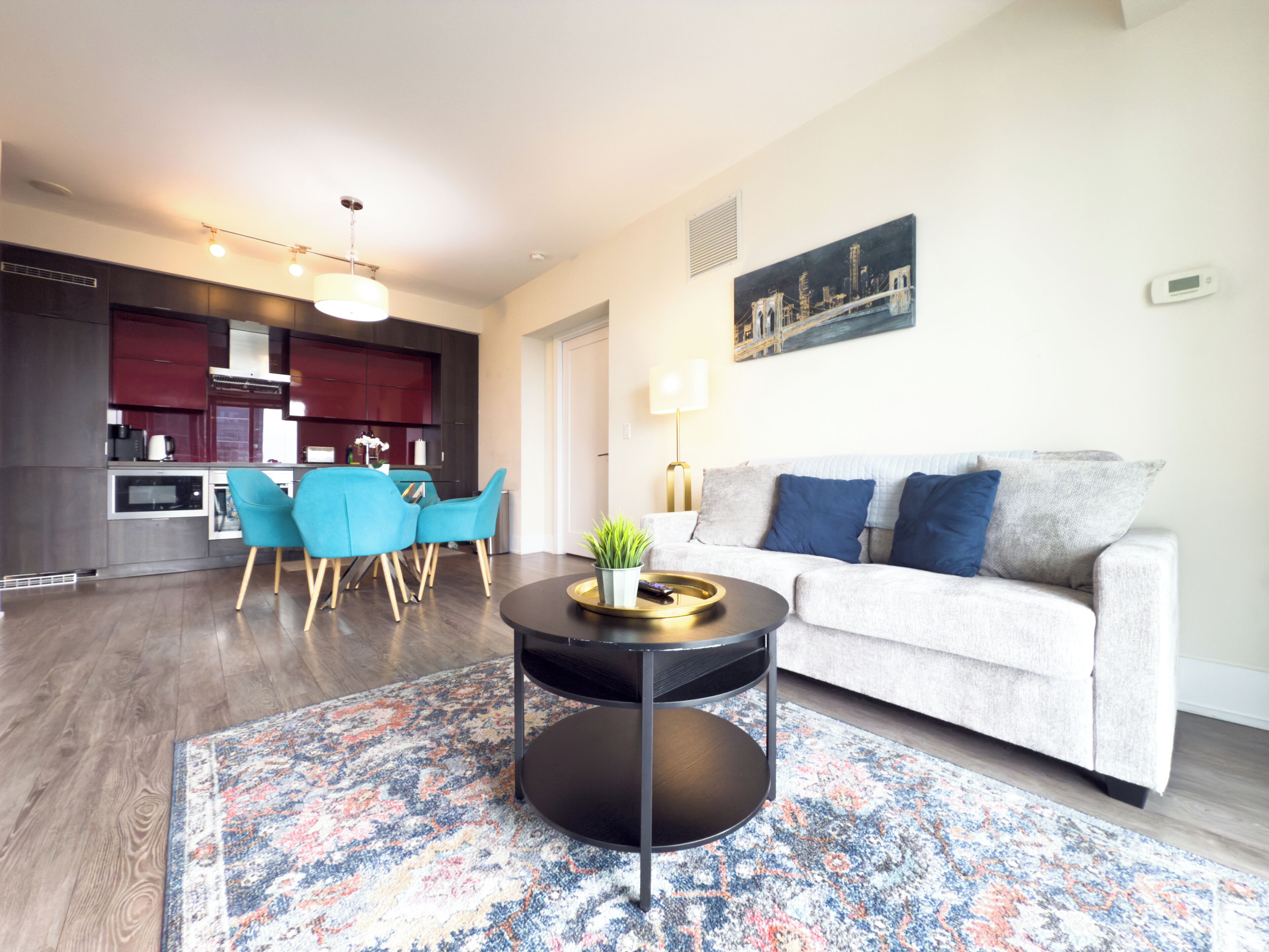 Executive Suite, 2 Bathrooms, Partial Lake View | Living area | 50-inch Smart TV with digital channels, Netflix, streaming services