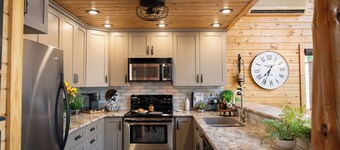 Lake Bemidji retreat- modern, cozy cabin spacious enough for family and friends.