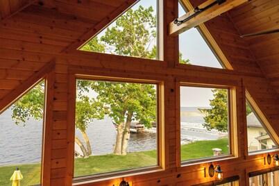 Lake Bemidji retreat- modern, cozy cabin spacious enough for family and friends.