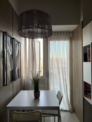 Apartment, 1 Bedroom, Balcony, City View | Dining - Luxury Bay Condo Near MOA With Balcony Free Wi-fi (Pasay)