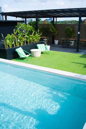 Piscina en la azotea