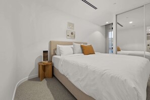 Apartment | 2 bedrooms, iron/ironing board, bed sheets - Elegant 2-bed Urban Retreat With Outdoor Dining (Canberra)