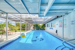 Piscina externa, piscina aquecida
