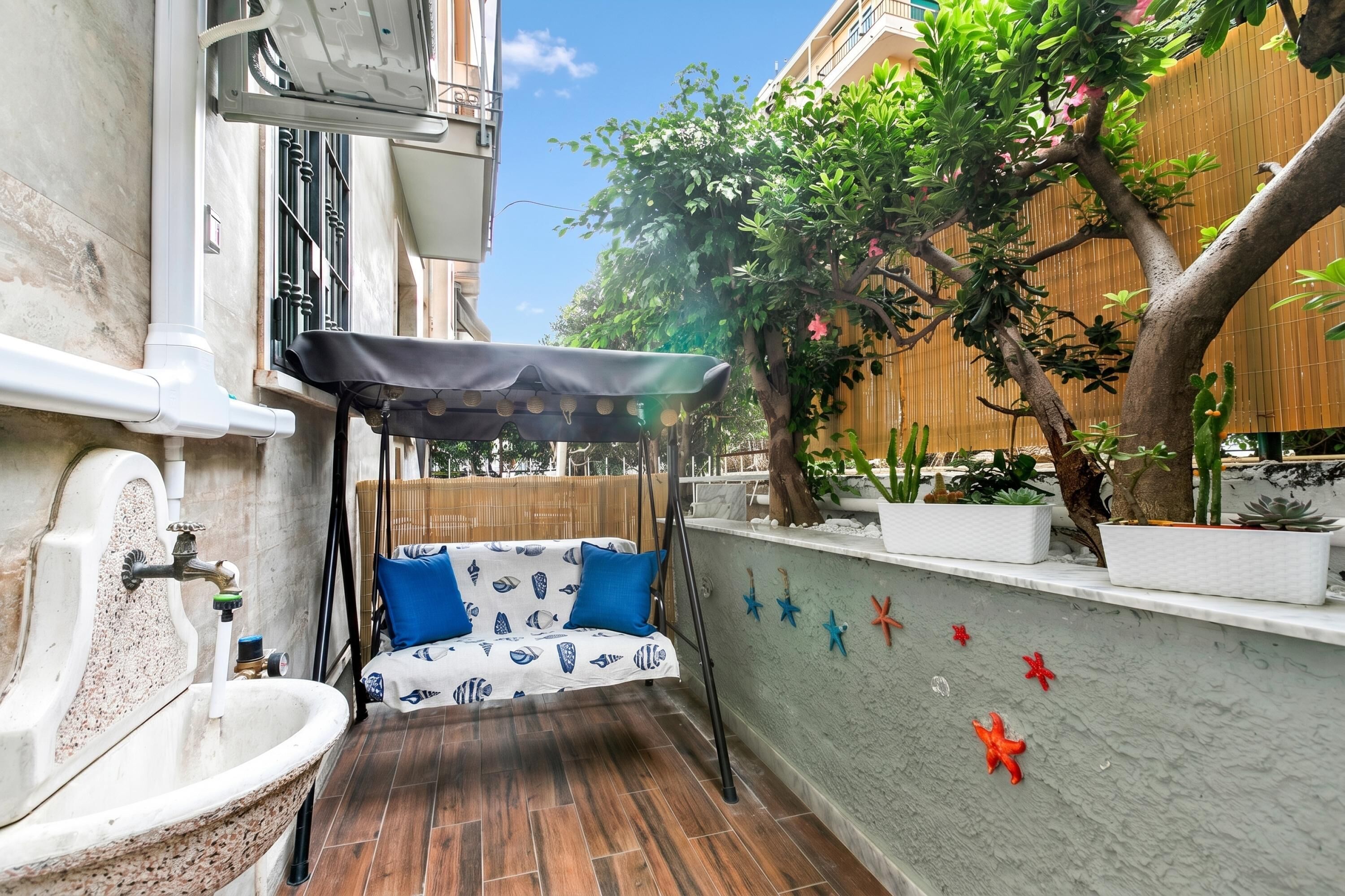 Family Apartment, Multiple Bedrooms (Casa Amorosa Town Center) | Terrace/patio