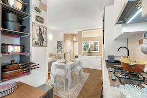 Family Apartment, 1 Bedroom, Terrace (Casa Amorosa Town Center) | Private kitchen