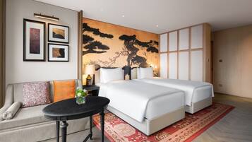 2 Twin Beds, City View | Premium bedding, pillowtop beds, free minibar, in-room safe