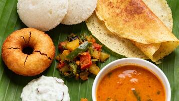 Free daily buffet breakfast