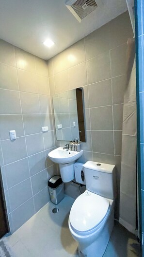 Shared Dormitory, 1 Bedroom, Balcony, Pool View | Bathroom - Room-modern Haven for Work & Leisure (Iloilo)