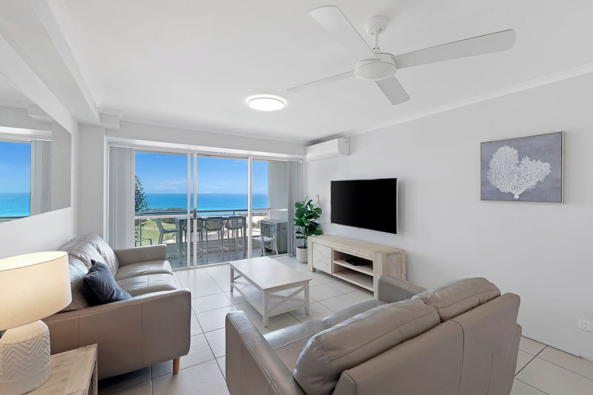 Standard Two Bedroom Centre Front Apartment | Living area | 40-inch TV with cable channels