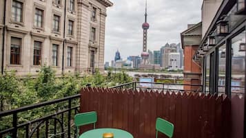 Luxe appartement, uitzicht op de stad | Uitzicht vanuit de kamer