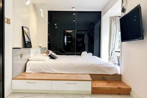 Comfort appartement, uitzicht op stad