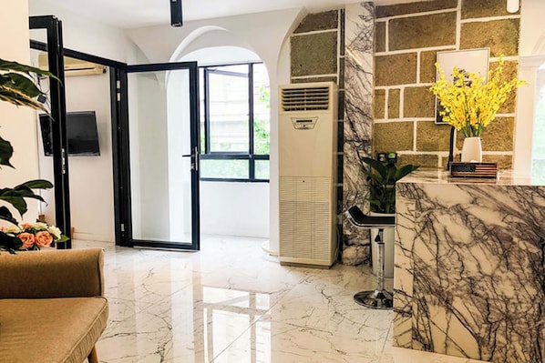 Comfort appartement, uitzicht op stad