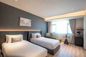 Superior Double or Twin Room, Pool View | In-room safe, blackout drapes, free WiFi - The Clover Hotel  (Chang Pueak)