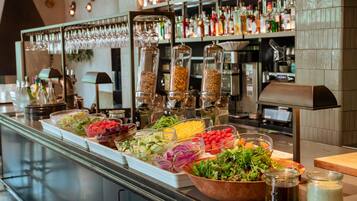 Daily buffet breakfast for a fee