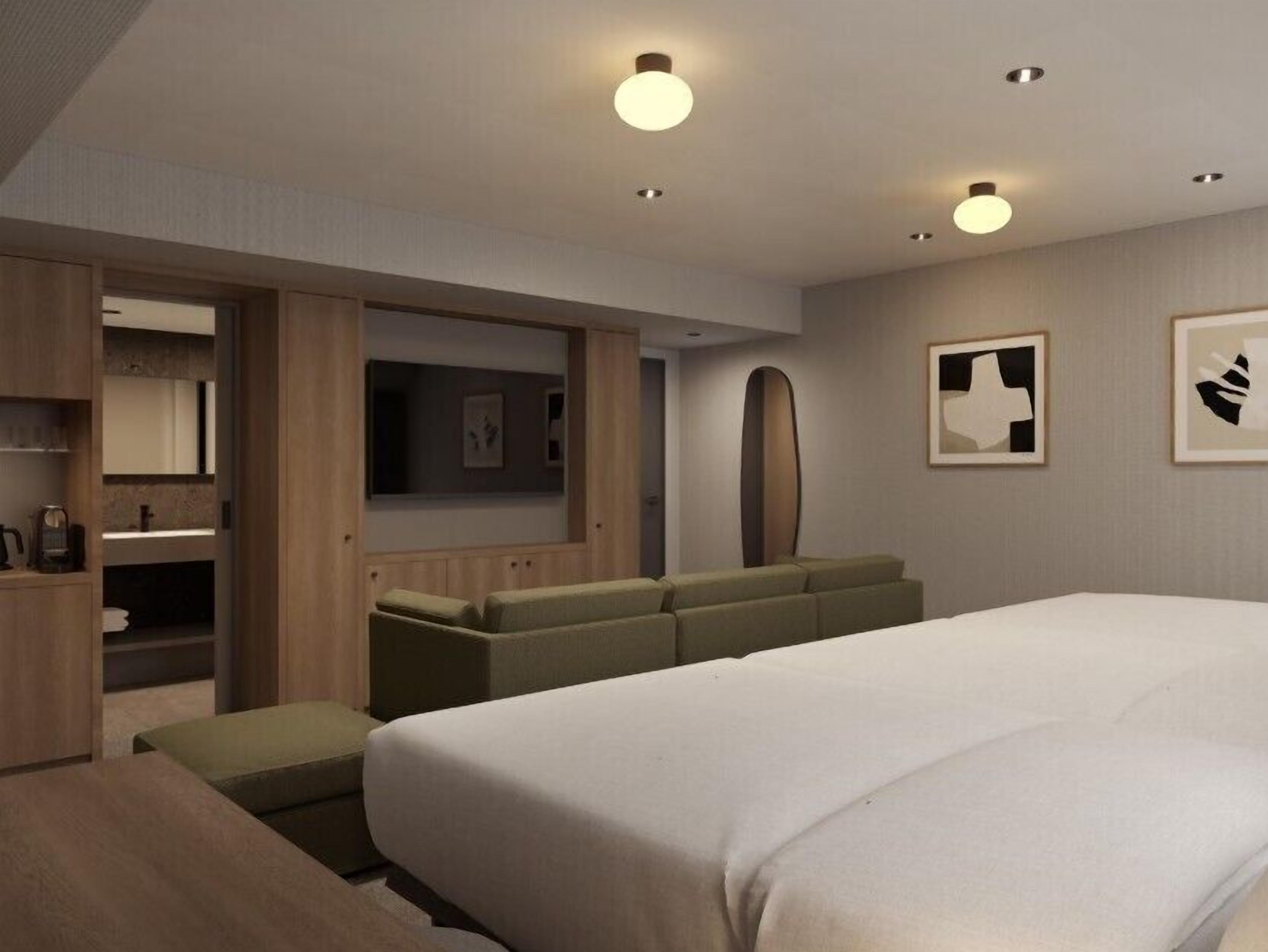 高級三人房, 非吸煙房 | 書桌、免費 Wi-Fi