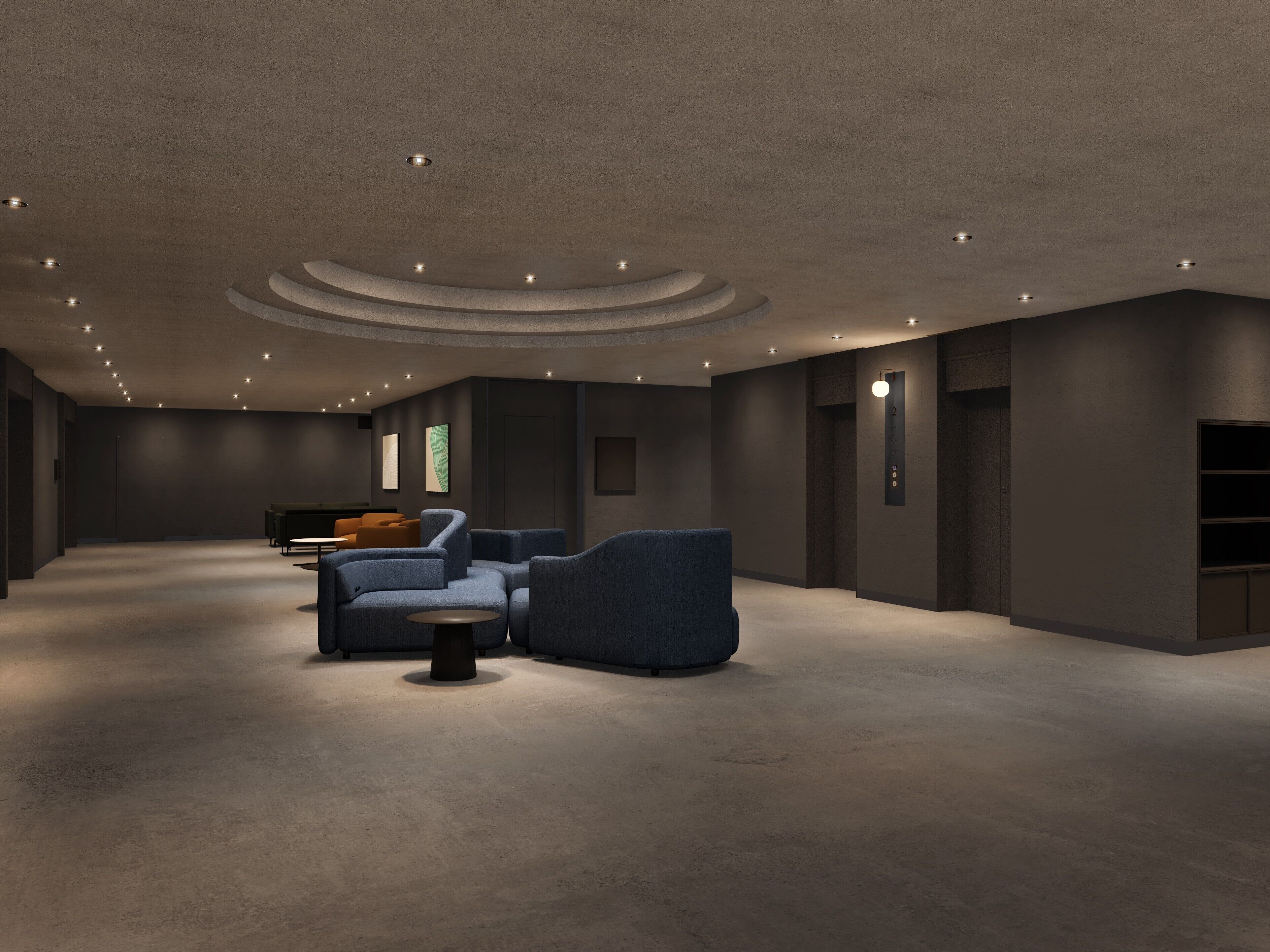 Sala de estar en el lobby