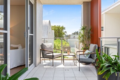 Seaside Retreat with Parking and Balcony