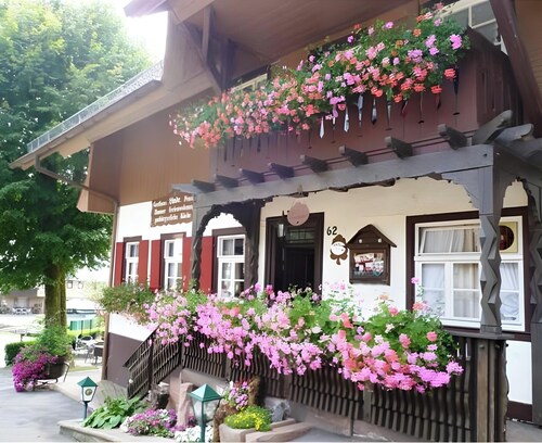 Gasthaus zur Linde – Apartment 'Tannenblick' with Shared Terrace, Garden and Wi-Fi