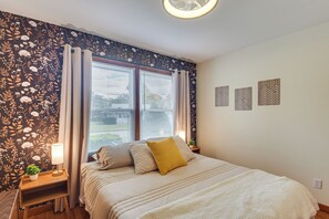 2 makuuhuonetta, silitysrauta/-lauta, internet, vuodevaatteet