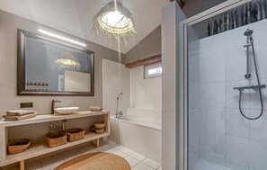Shower, hair dryer