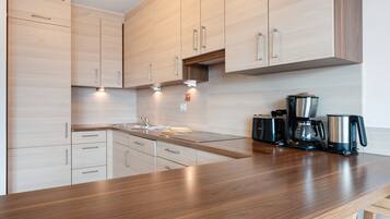 KĂŒhlschrank, Herdplatte, GeschirrspĂŒler