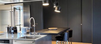 Exclusive penthouse with panoramic terrace and private pool in the center of Alba