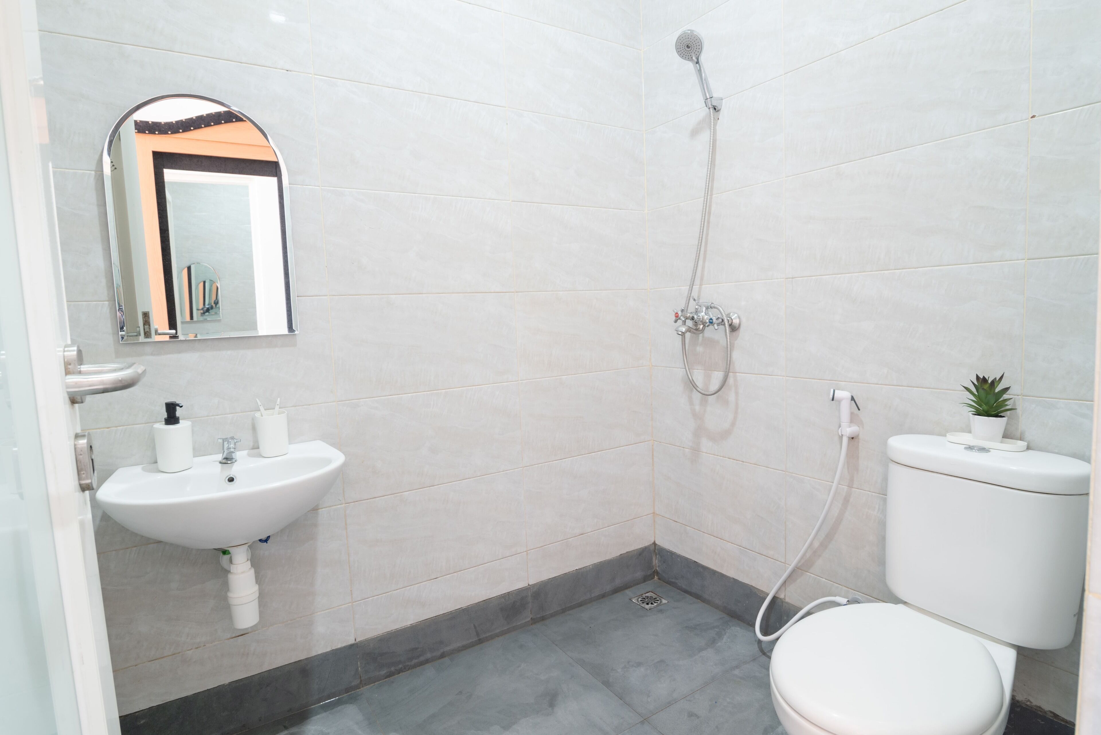 Soap, shampoo, toilet paper