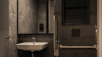 Free toiletries, hair dryer, bidet, towels