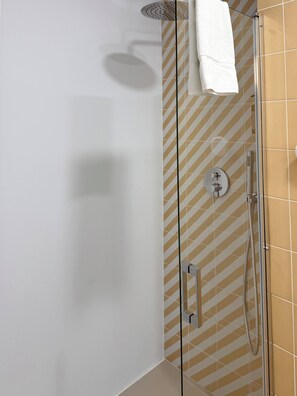 淋浴设施、吹风机、毛巾、肥皂