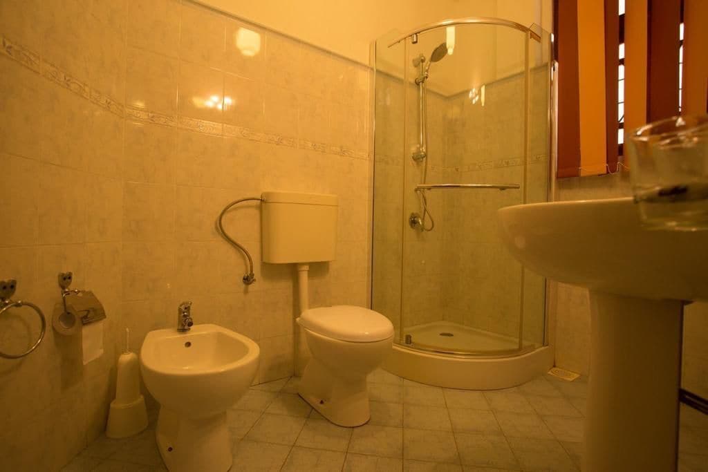 Soap, shampoo, toilet paper