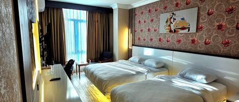 Family Twin Room, Balcony, City View