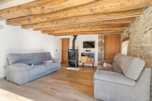 Télévision, cheminée