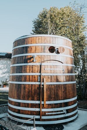 Cabaña superior, vista al viñedo | Áreas de la propiedad