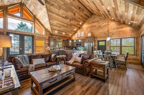 TV, fireplace, offices