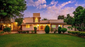 Front of property – evening/night