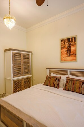 Superior Double Room, Pool View | Blackout drapes, iron/ironing board, free WiFi
