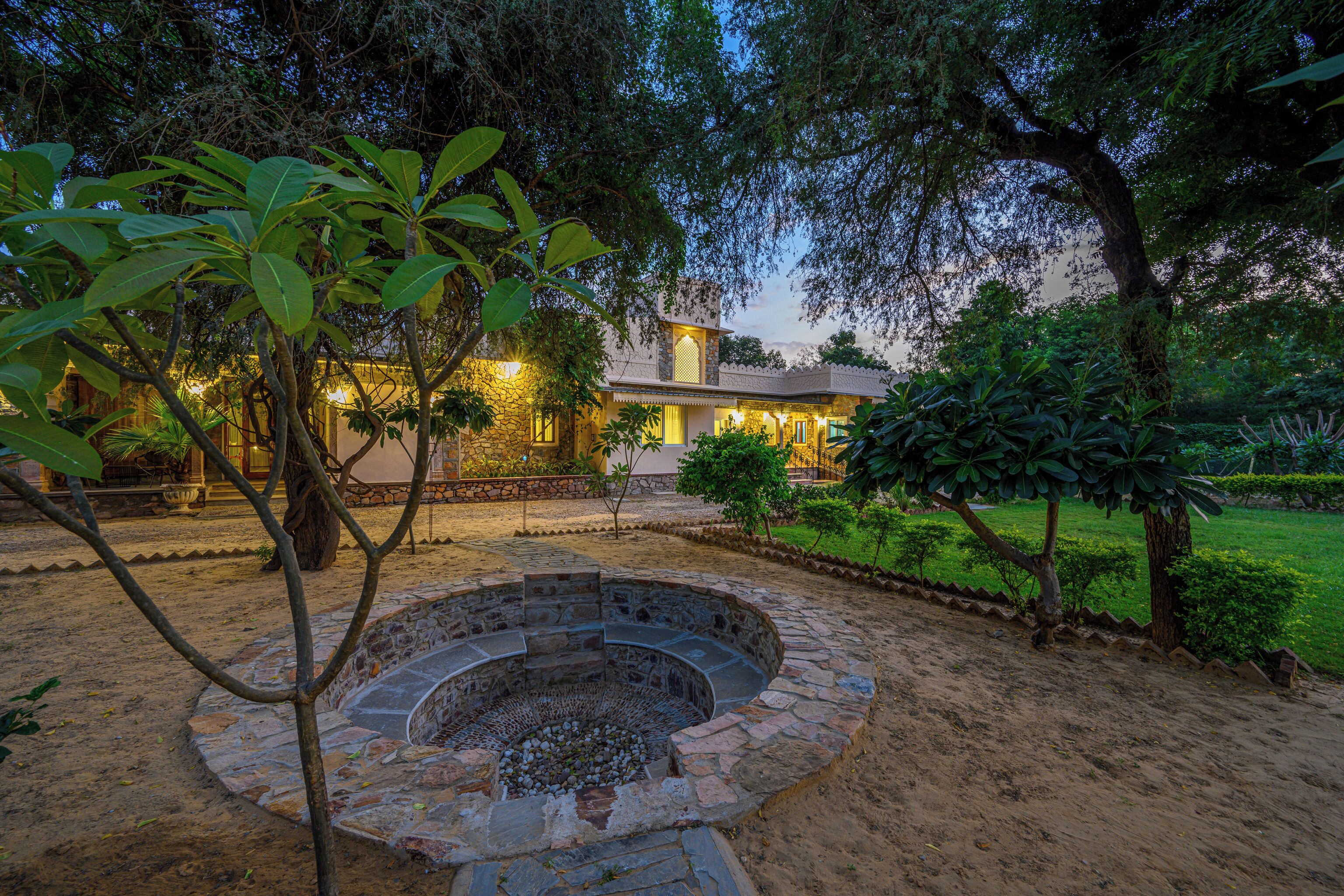 Front of property – evening/night